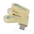 8GB USB Flash Drive, Made of Wood Material/One Color Printing on Side/Customized Logos Accepted